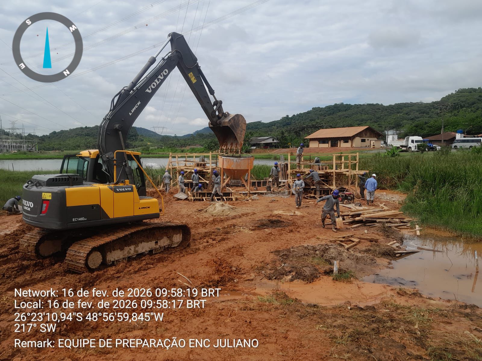 Obra de fundação Linear - Foto de campo 7