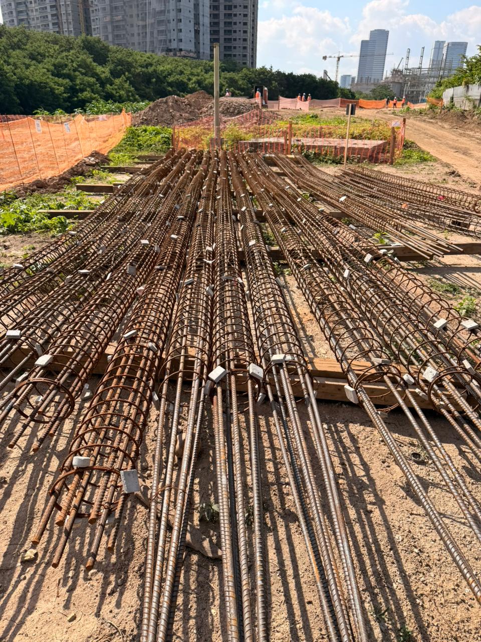 Obra de fundação Linear - Foto de campo 4