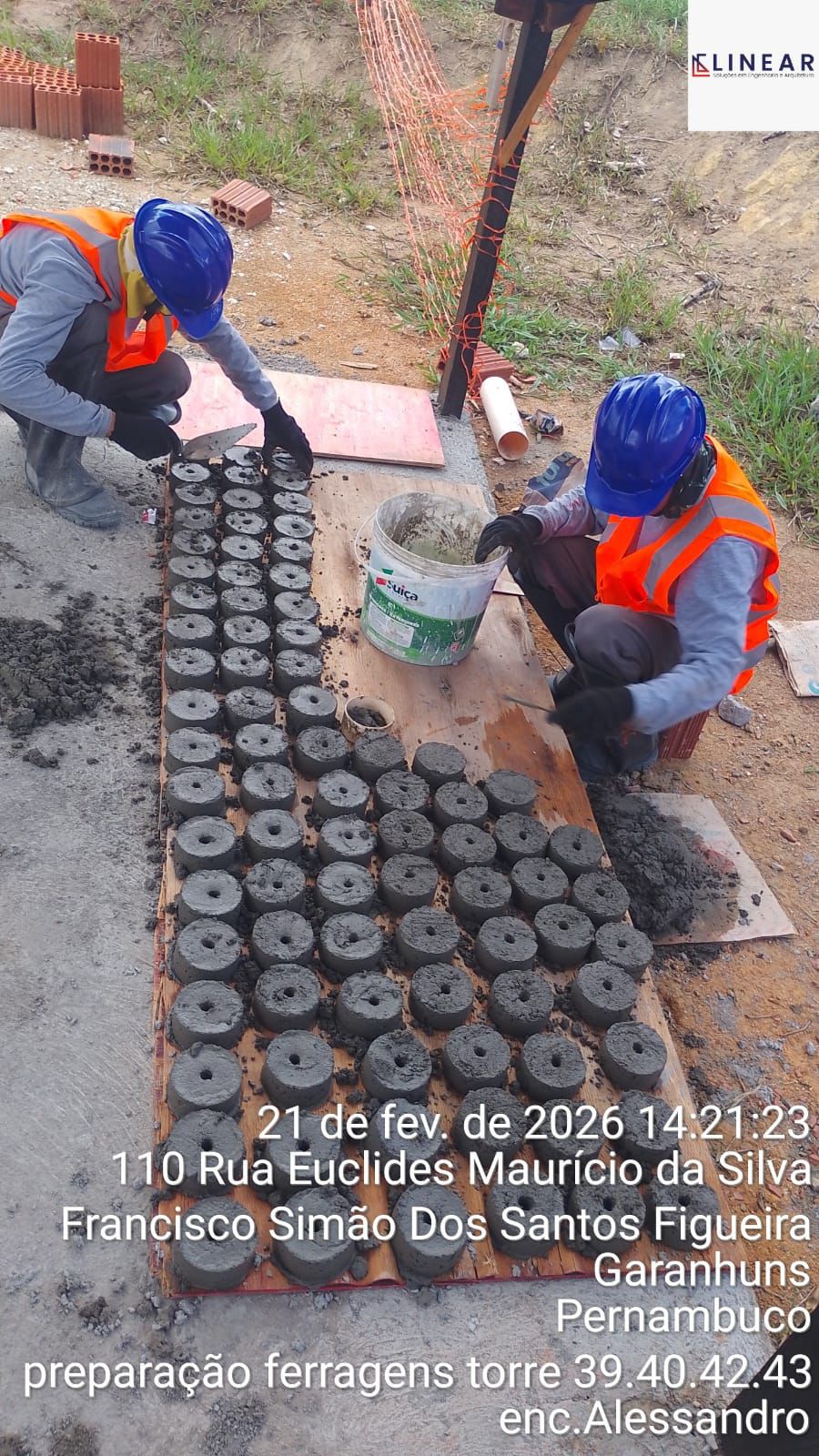 Obra de fundação Linear - Foto de campo 5